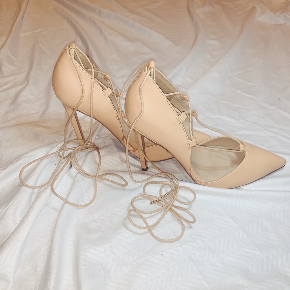 ASOS Strappy Nude Pumps